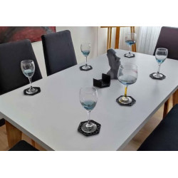 Portavasos Hexágonos