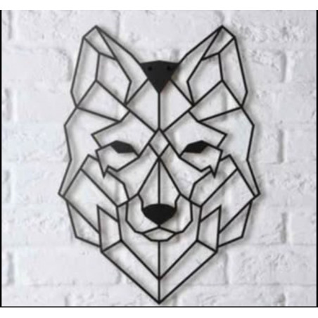 Cuadro Geométrico Moderno Lobo
