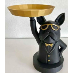 Escultura Bulldog Francés, Portallaves Lobby