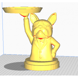 Escultura Bulldog Francés, Portallaves Lobby